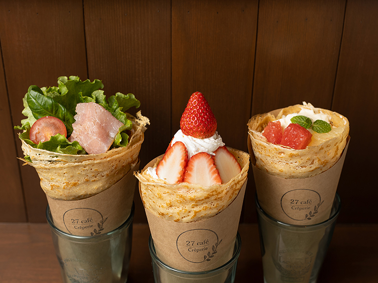 《27 Café Crêperie》農薬不使用で栽培されたイチゴの絶品クレープが2025年5月より販売開始！【PR】